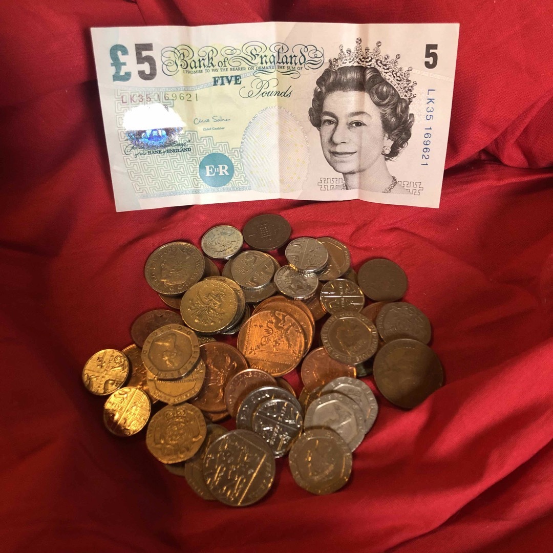 【お値下げ】イギリス 　旧紙幣・旧硬貨　セット