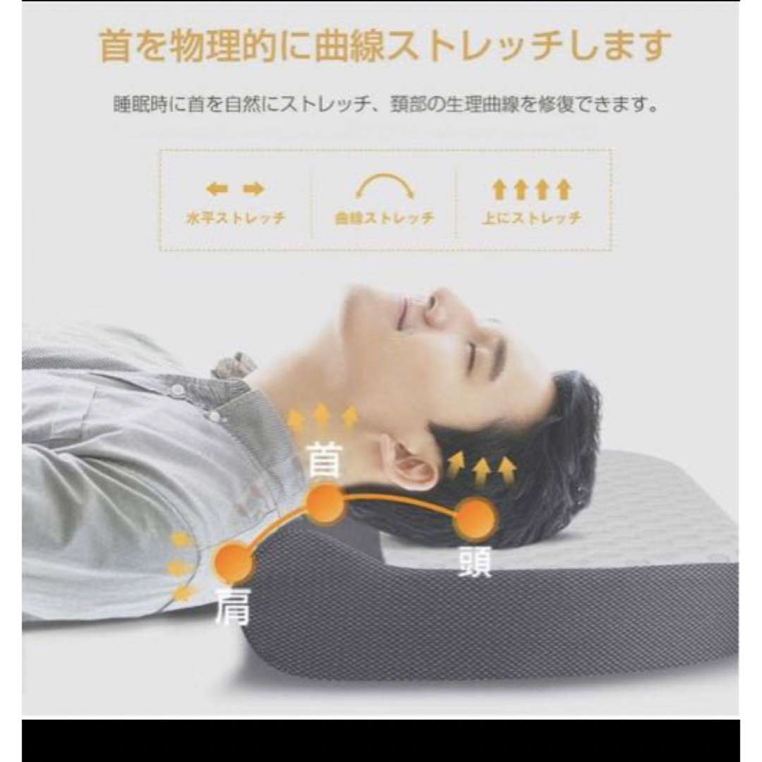 【未使用品】低反発枕　いい睡眠を　深い眠りを　プレゼント　安眠　安眠枕　白 インテリア/住まい/日用品の寝具(枕)の商品写真