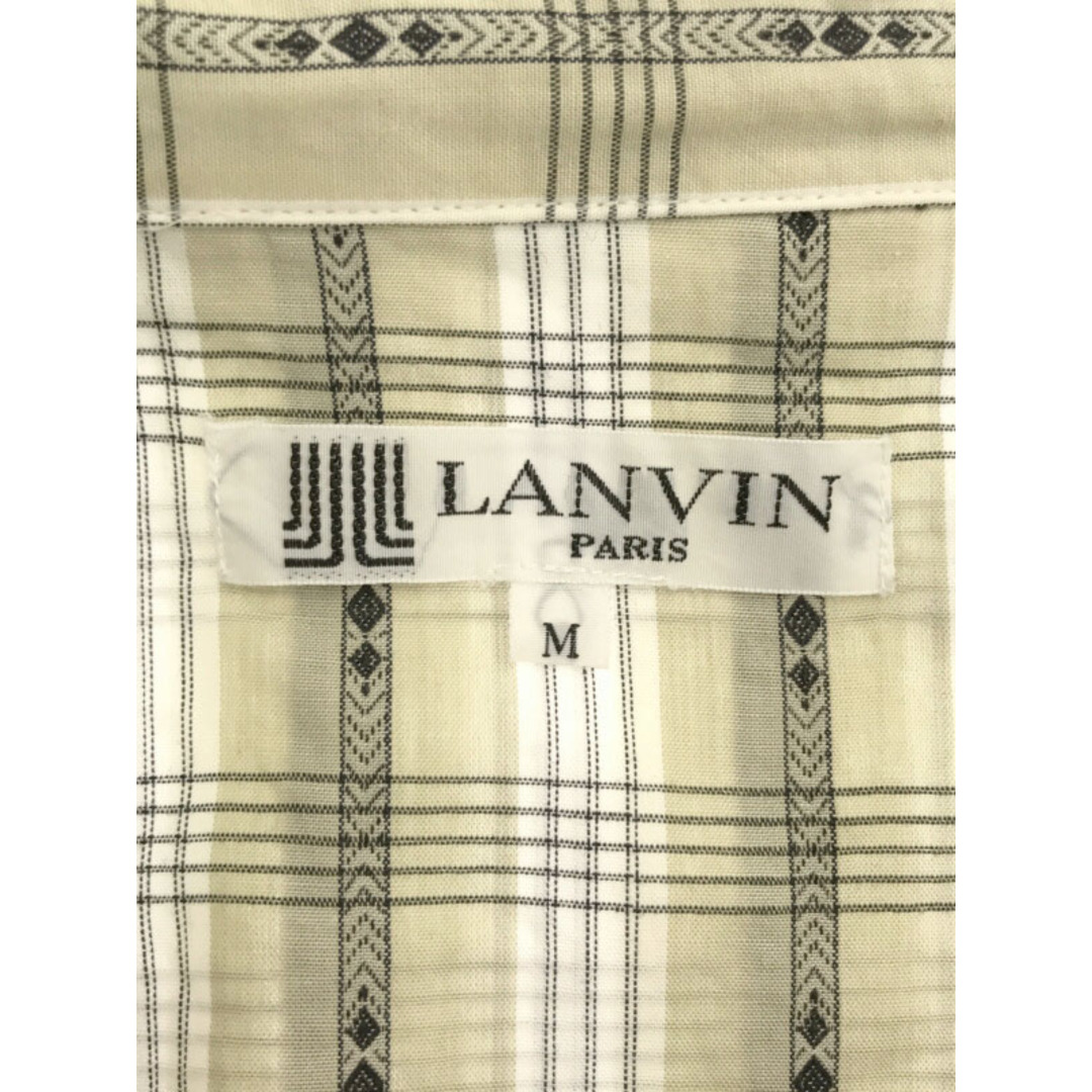 LANVIN(ランバン)のLANVIN ランバン チェック柄オープンカラーパジャマセットアップ グリーン M メンズのメンズ その他(その他)の商品写真