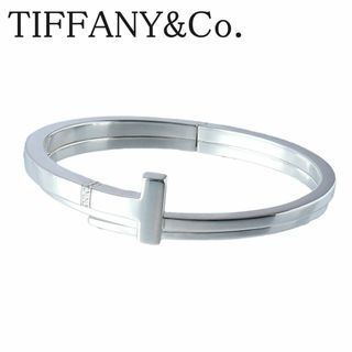 アクセサリーティファニー Tスクエアラップ ダイヤ バングル ブレスレット AG925 シルバー SV TIFFANY【15806】