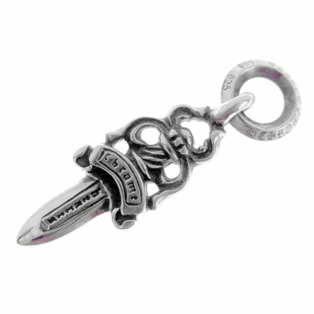 710状態コメントクロムハーツ CHROME HEARTS ■ 【 #5 DAGGER 】 ダガー チャーム シルバー ネックレス トップ 31129