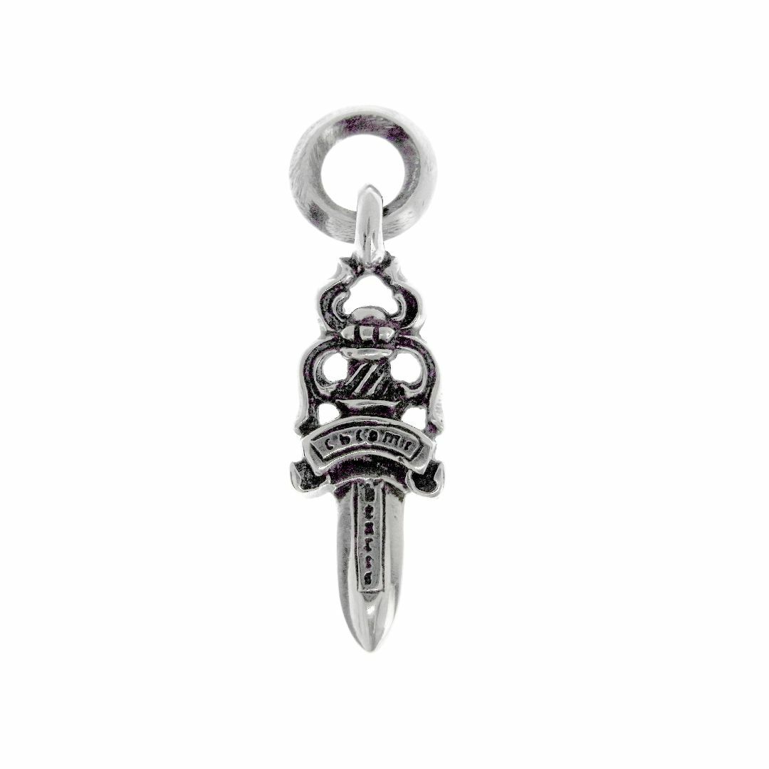 710状態コメントクロムハーツ CHROME HEARTS ■ 【 #5 DAGGER 】 ダガー チャーム シルバー ネックレス トップ 31129