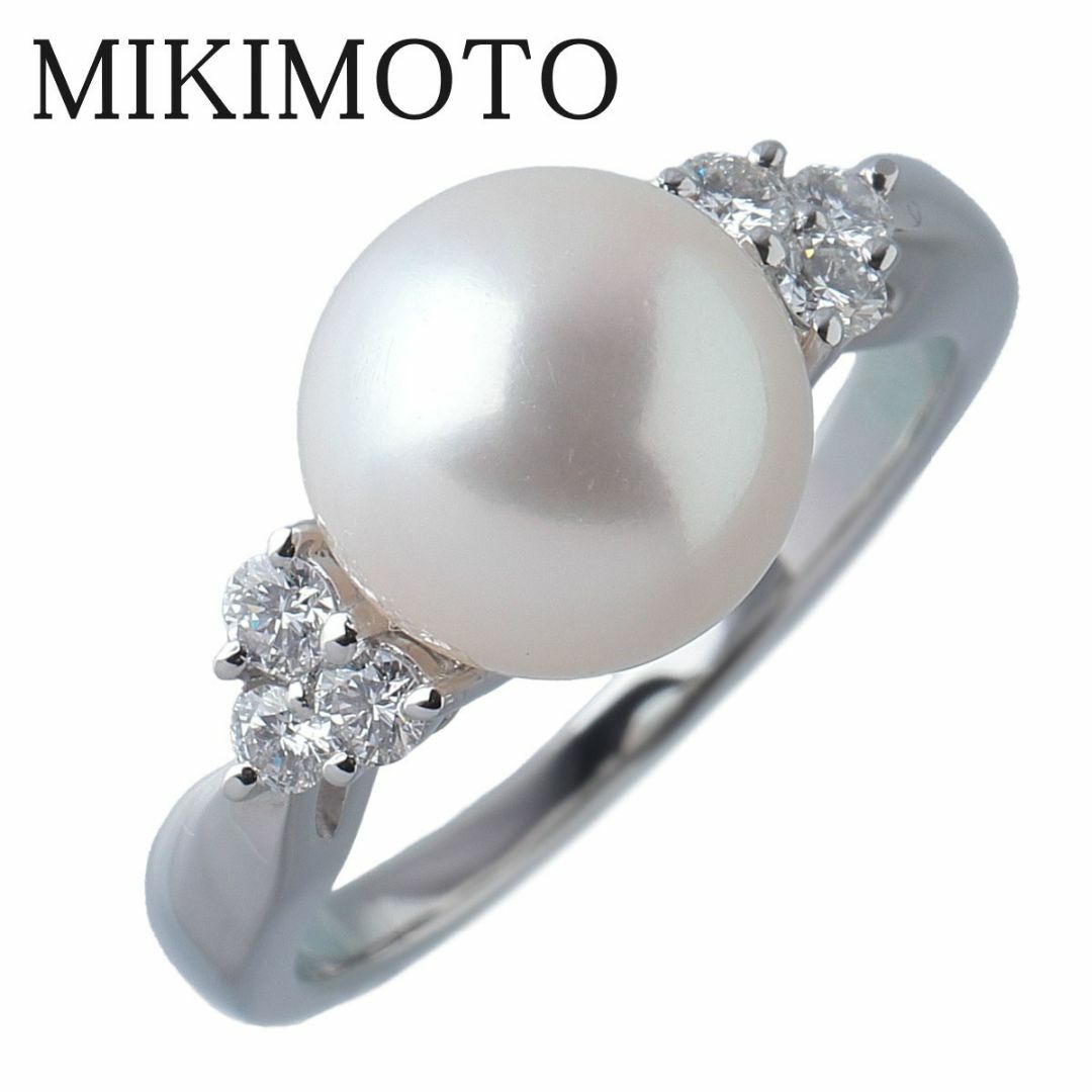 MIKIMOTO - ミキモト パール ダイヤ リング アコヤパール8.6mm 9号弱