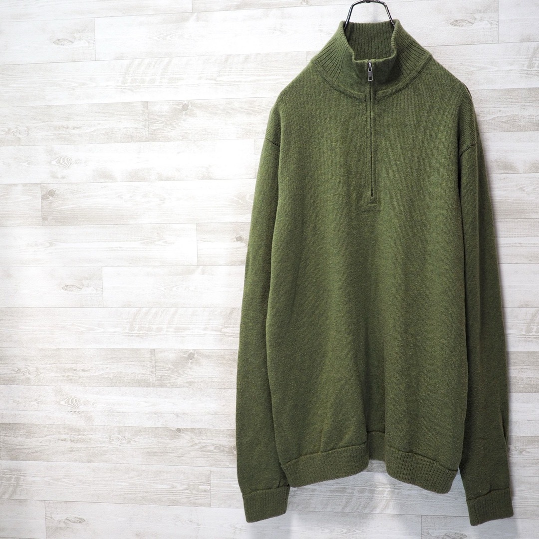 patagonia(パタゴニア)のPATAGONIA 14AW ラムズウール・1/4ジップセーター Green/M メンズのトップス(ニット/セーター)の商品写真