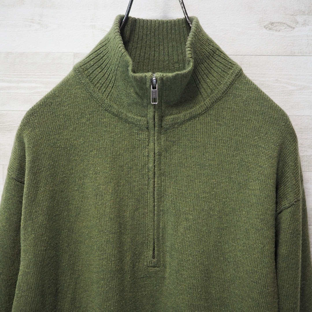 patagonia(パタゴニア)のPATAGONIA 14AW ラムズウール・1/4ジップセーター Green/M メンズのトップス(ニット/セーター)の商品写真