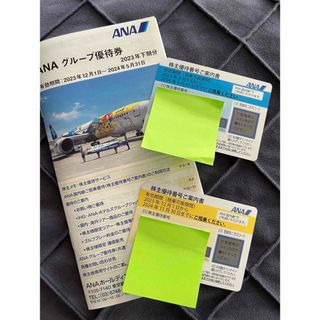 エーエヌエー(ゼンニッポンクウユ)(ANA(全日本空輸))のANA 株主優待券 2枚 & グループ優待券冊子(その他)