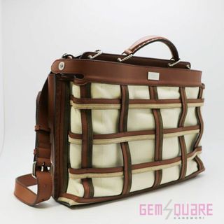 フェンディ(FENDI)のFENDI フェンディ ピーカブー アイコニックエッセンシャル バッグ 中古 アイボリー 7VA476(ビジネスバッグ)