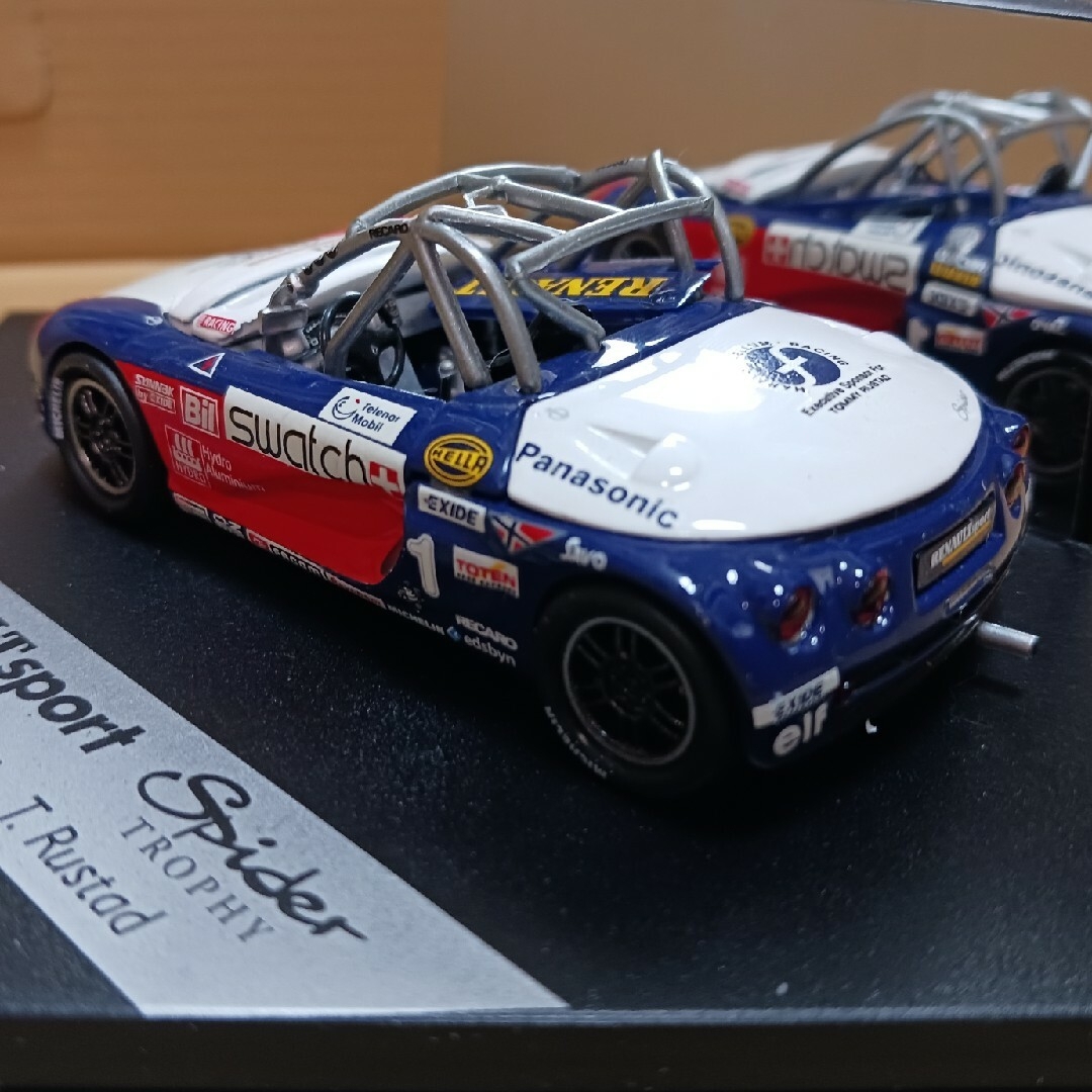 PANASONICルノースポール・スパイダー・パナソニック　ミニカー1/43