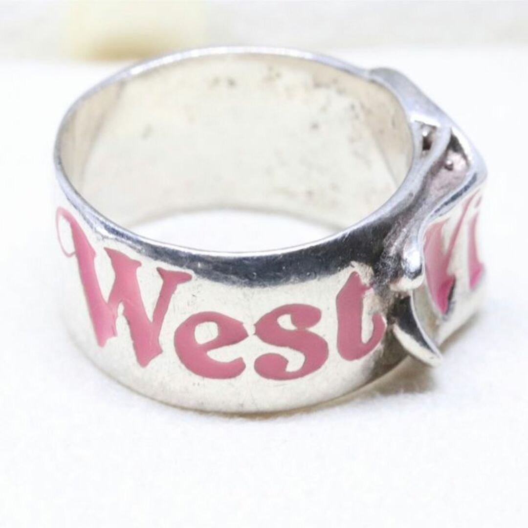 ヴィヴィアンウエストウッド ベルトリング ピンク シルバー S レディースのアクセサリー(リング(指輪))の商品写真
