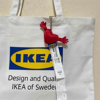 イケア(IKEA)のIKEA イケア★トートバッグ＆ハート型キーリング。キーホルダ★2点セット(トートバッグ)