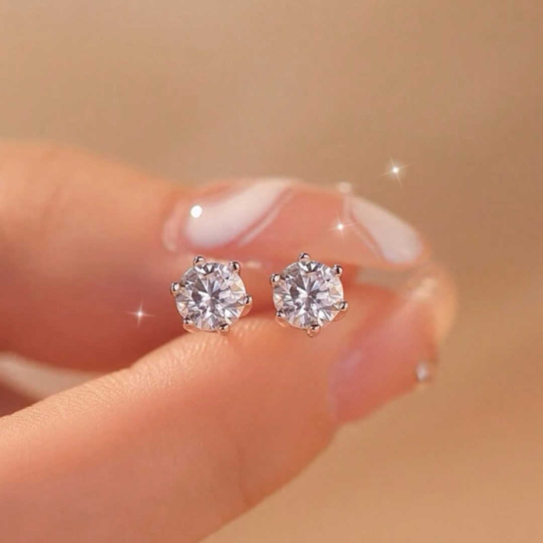 【限定】モアサナイト　0.5ct×2 ピアスセット