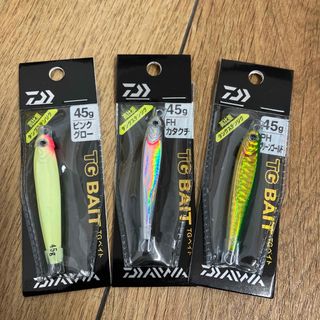 ダイワ(DAIWA)のダイワ TGベイト　45g カタクチ　グリーンゴールド　ピンクグロー　3個セット(ルアー用品)