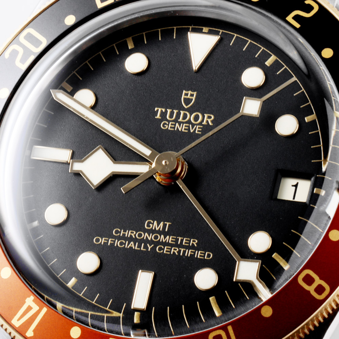 Tudor(チュードル)のチューダー ヘリテージ ブラックベイ GMT 79833MN メンズ 中古 メンズの時計(腕時計(アナログ))の商品写真