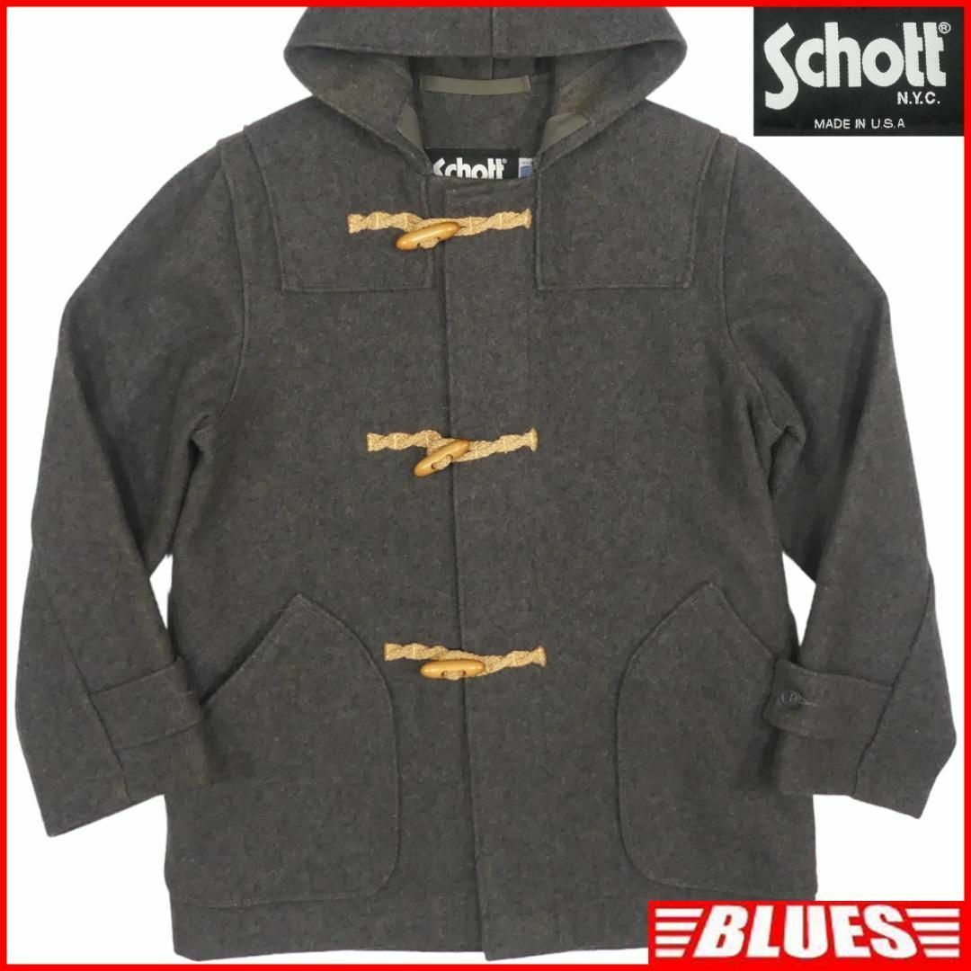 schott(ショット)のUSA製 Schott ショット ダッフルコート  ロング S メンズX7161 メンズのジャケット/アウター(ダッフルコート)の商品写真