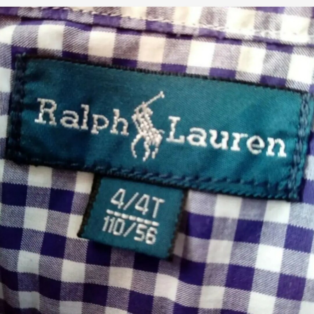 Ralph Lauren(ラルフローレン)のラルフローレン　Ralph Lauren　110 4T　長袖　チェックシャツ キッズ/ベビー/マタニティのキッズ服男の子用(90cm~)(ブラウス)の商品写真