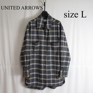 ユナイテッドアローズ(UNITED ARROWS)のUNITED ARROWS オーバーサイズ チェック シャツ ジャケット L(その他)