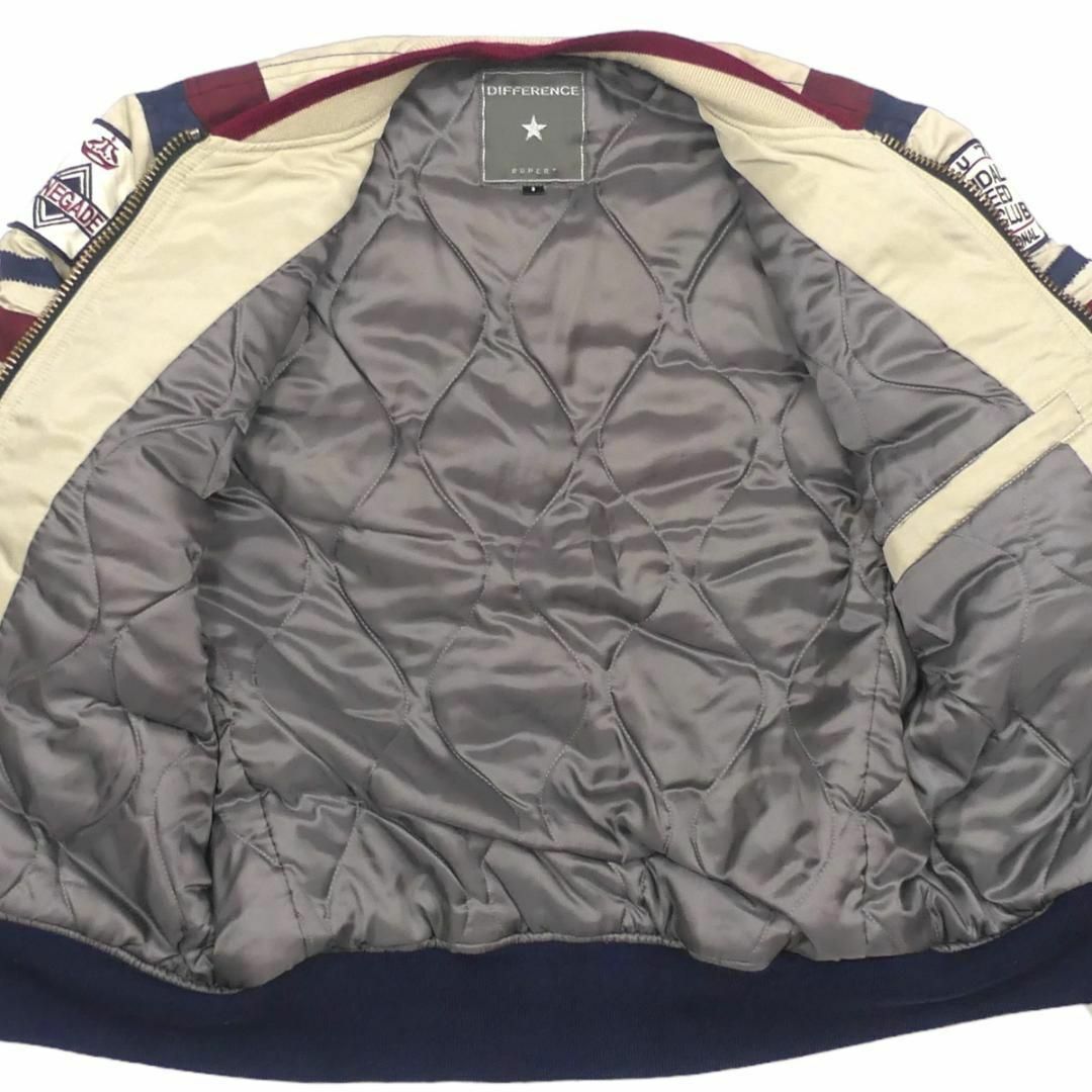 スタジャン 古着 ディファレンス ブルゾン ジャンパー S ルパートNR3663 メンズのジャケット/アウター(スタジャン)の商品写真