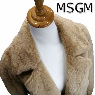 エムエスジイエム(MSGM)の美品 MSGM エムエスジーエム レディース ボア コート 38(その他)