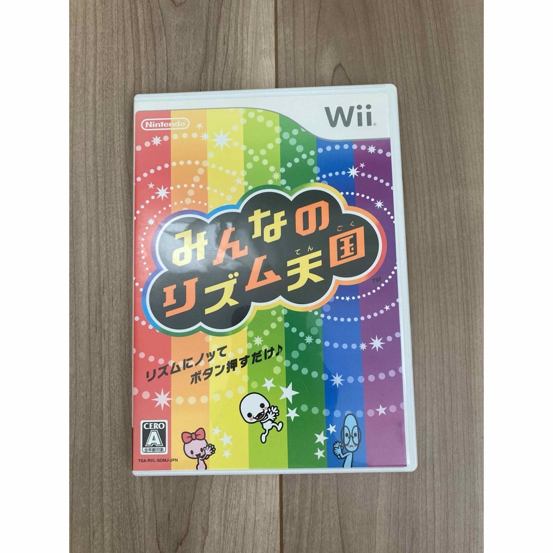 Wii(ウィー)のみんなのリズム天国 ニンテンドーWii エンタメ/ホビーのゲームソフト/ゲーム機本体(家庭用ゲームソフト)の商品写真