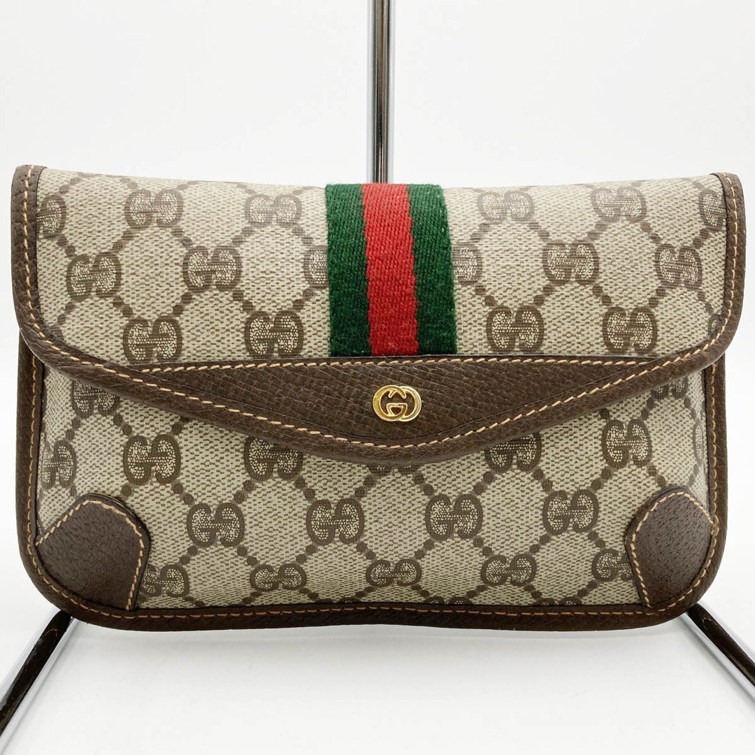 Gucci - 美品 GUCCI グッチ GG柄 オールドグッチ ポーチ クラッチ