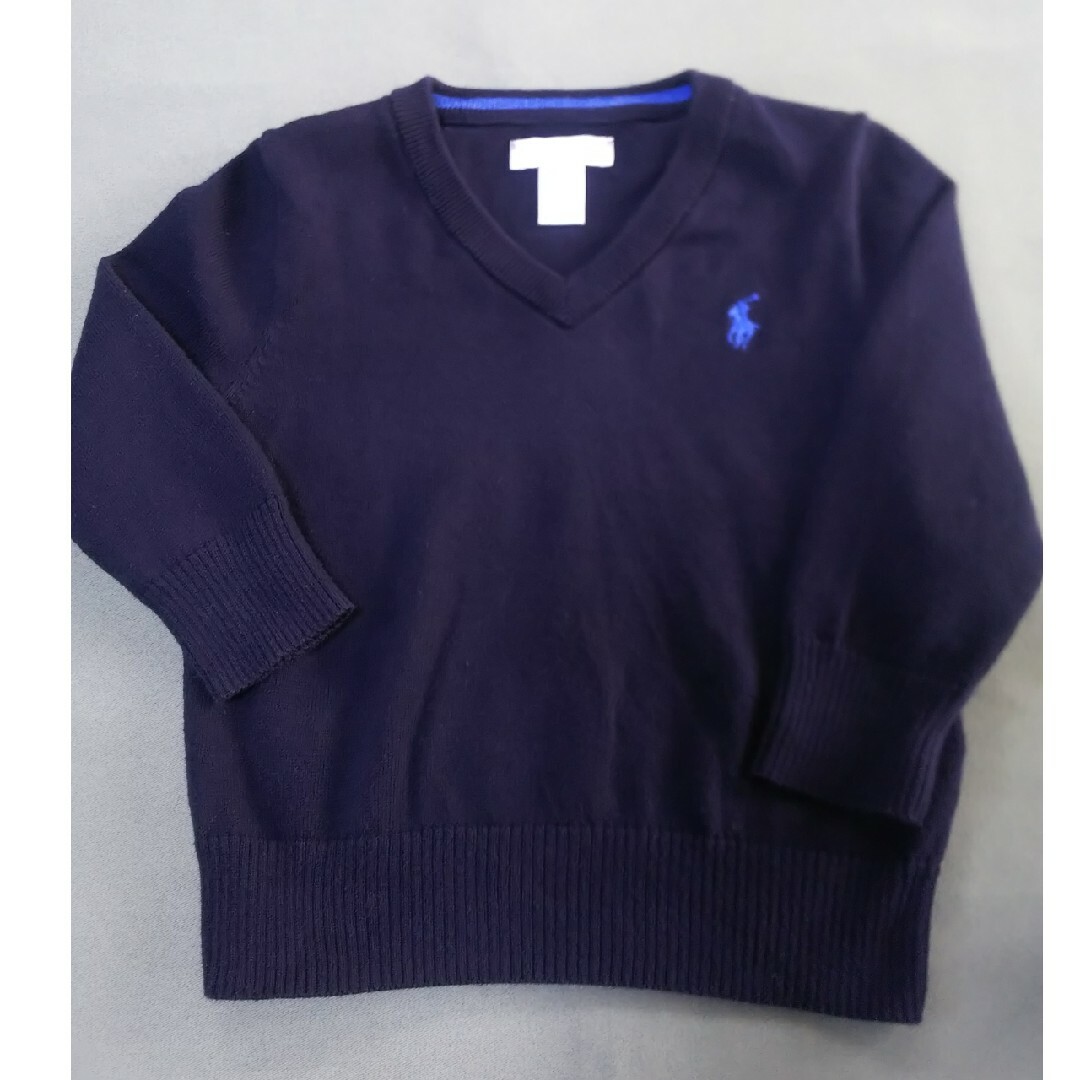 Ralph Lauren(ラルフローレン)のベビー服 トップス３枚セット ラルフローレン セーター カーディガン ポロシャツ キッズ/ベビー/マタニティのベビー服(~85cm)(ニット/セーター)の商品写真