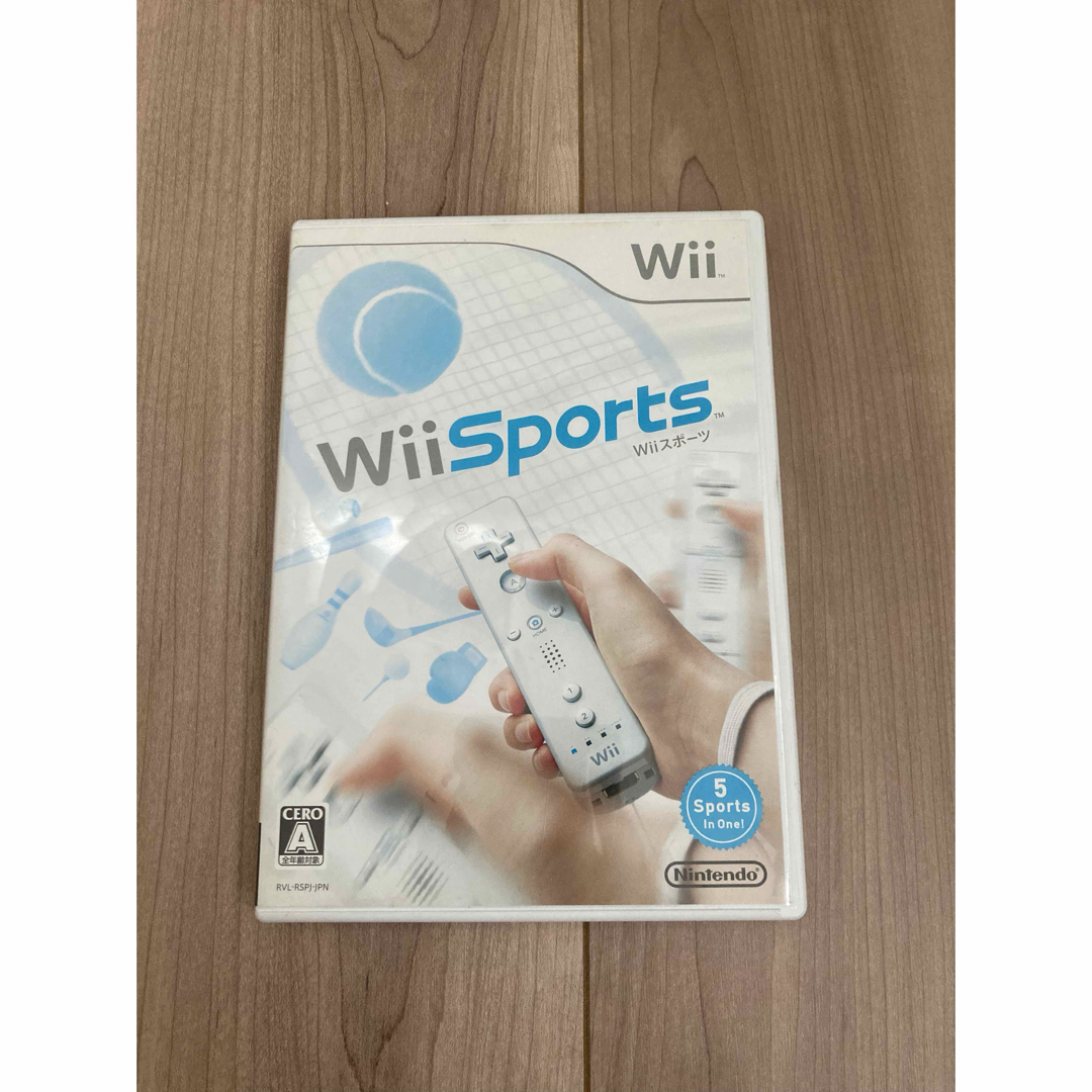 Wii(ウィー)のWiiスポーツ ニンテンドーWii エンタメ/ホビーのゲームソフト/ゲーム機本体(家庭用ゲームソフト)の商品写真