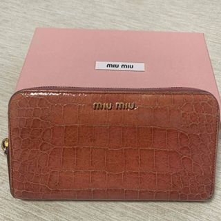 ミュウミュウ(miumiu)のMIUMIU 長財布  ピンク(財布)