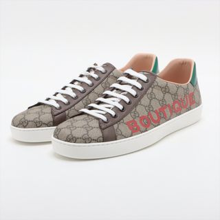 グッチ(Gucci)のグッチ エース キャンバス 10 ブラウン メンズ スニーカー(スニーカー)