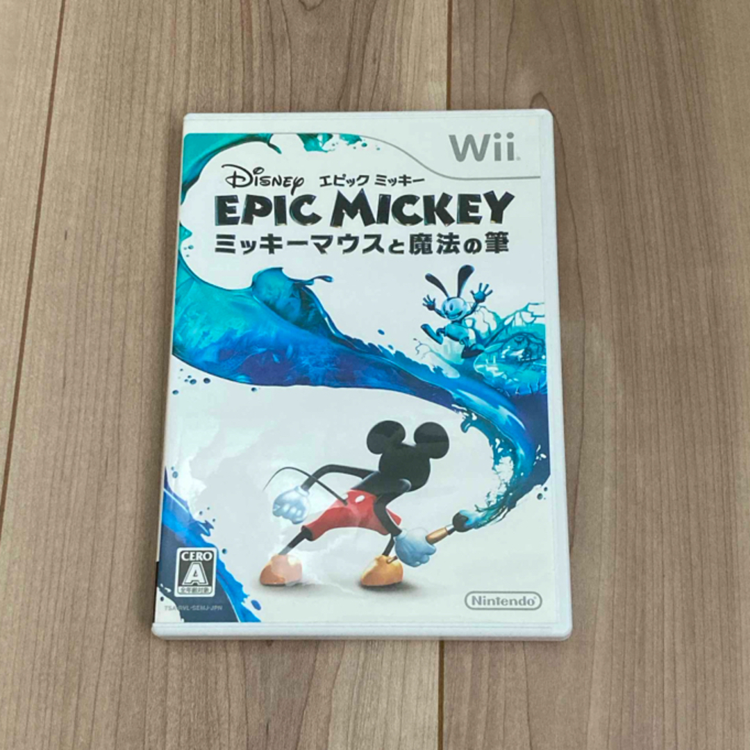 Wii(ウィー)のディズニー エピックミッキー ～ミッキーマウスと魔法の筆～ エンタメ/ホビーのゲームソフト/ゲーム機本体(家庭用ゲームソフト)の商品写真