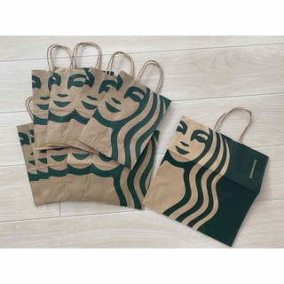 スターバックスコーヒー(Starbucks Coffee)のスターバックス紙袋10枚セット(ショップ袋)