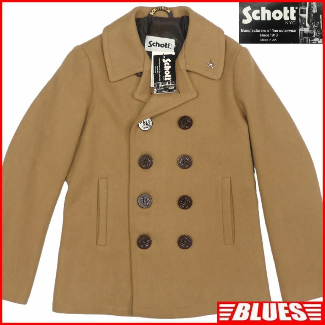 schott - 未使用 Pコート ワンスター M ダブル Schott ショット X7165