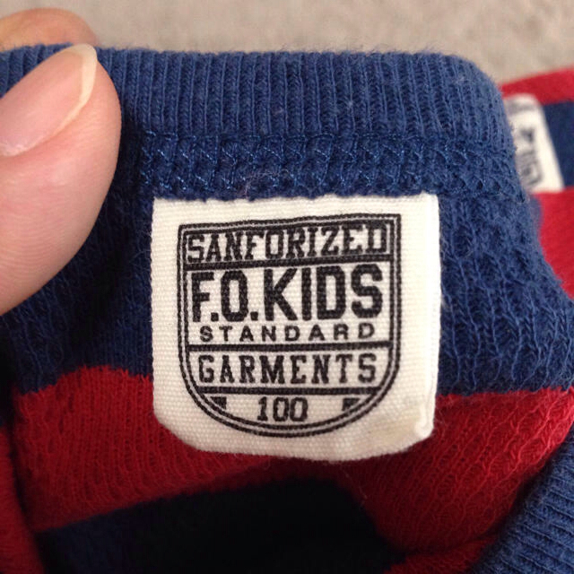 F.O.KIDS(エフオーキッズ)の値下げ☆F.O.KIDSボーダーロンT キッズ/ベビー/マタニティのキッズ服男の子用(90cm~)(その他)の商品写真