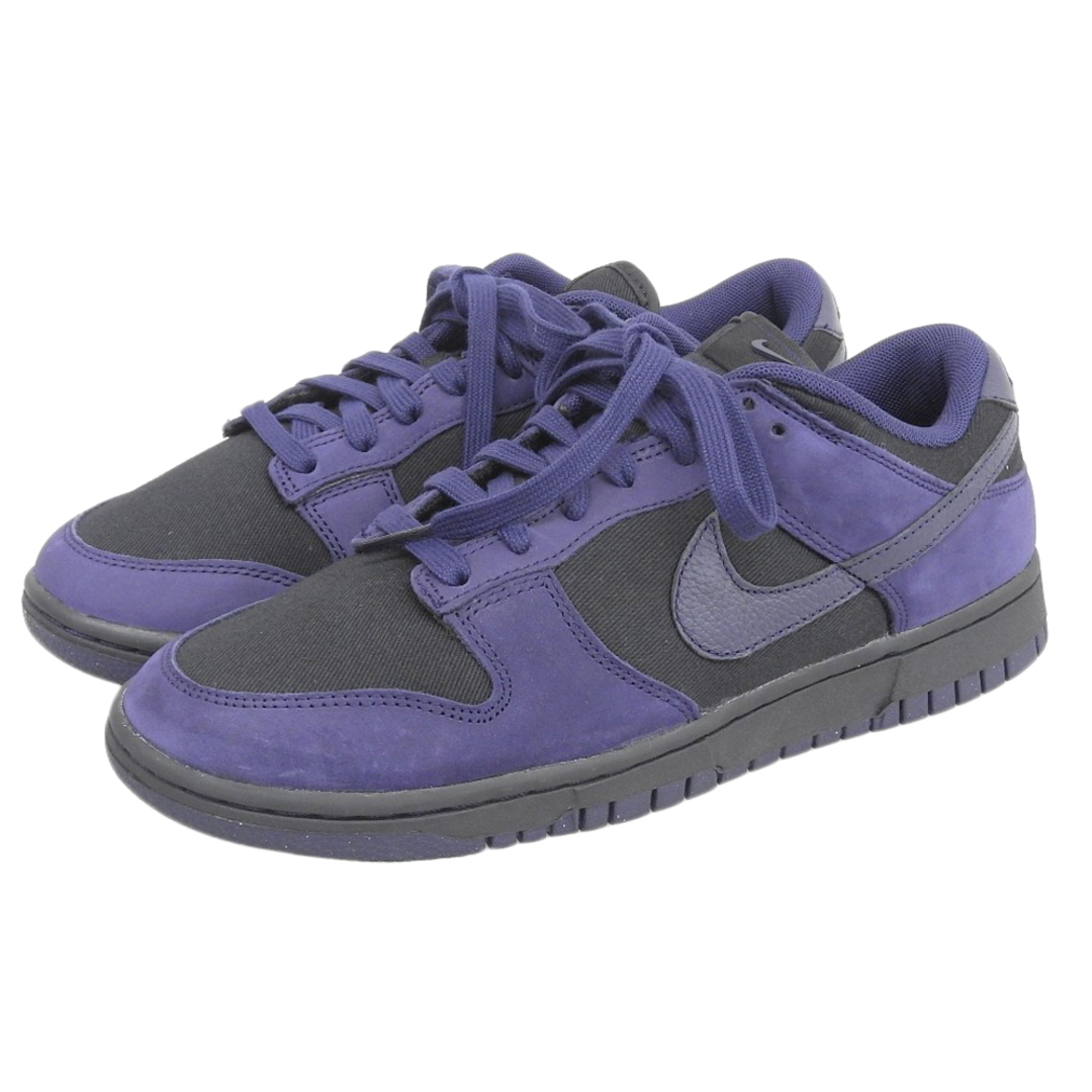 NIKE(ナイキ)のナイキ 未使用 NIKE ナイキ DUNK LOW LX NBHD ダンク ロー LX スニーカー シューズ レディース ブラック×パープルインク 26cm FB7720-001 9(US) レディースの靴/シューズ(その他)の商品写真