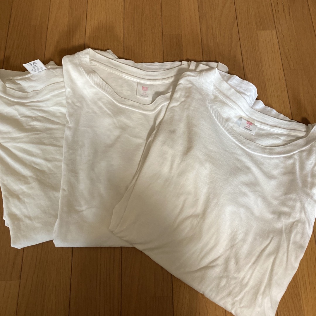 Hanes(ヘインズ)のHanes白Tシャツセット メンズのトップス(Tシャツ/カットソー(半袖/袖なし))の商品写真