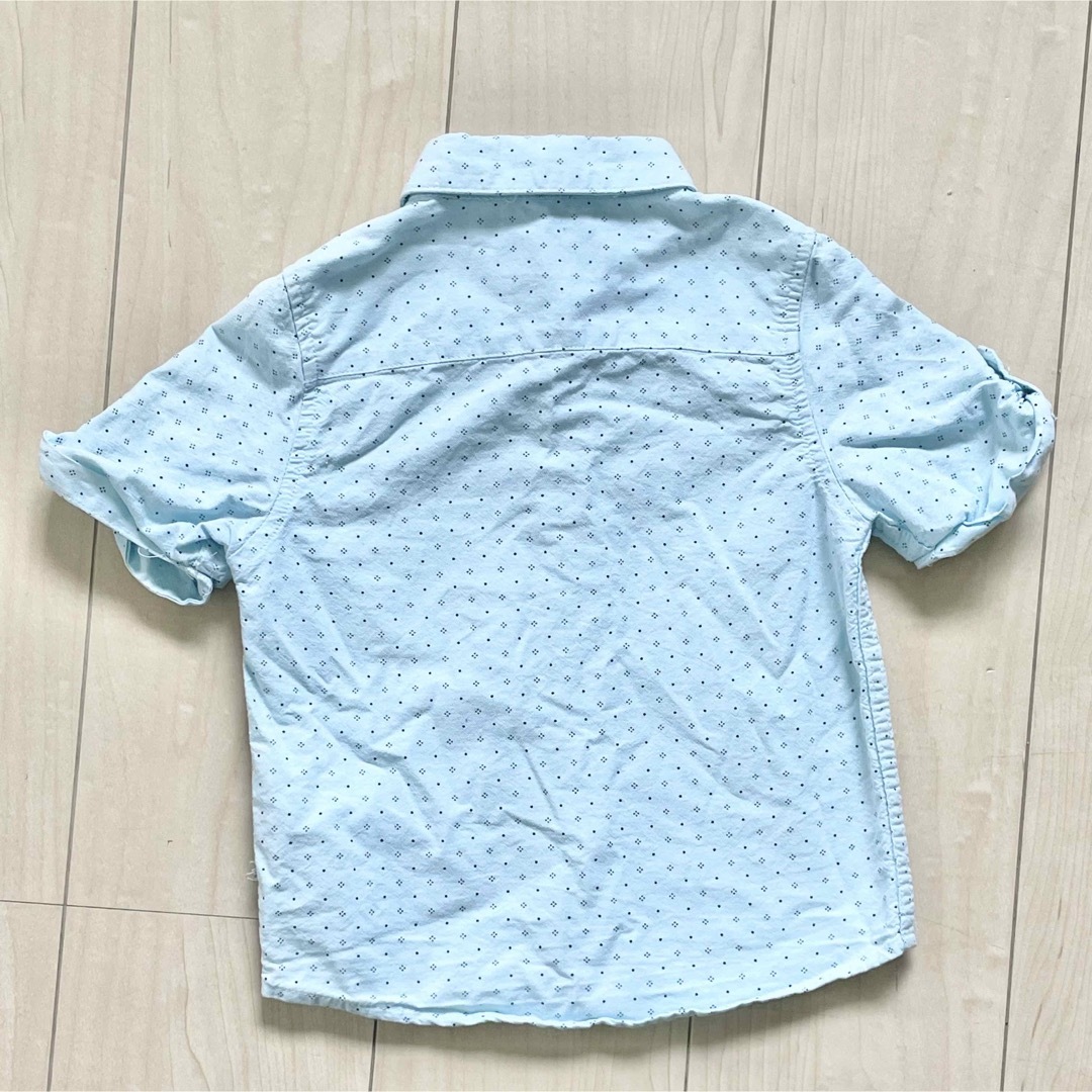 ZARA KIDS(ザラキッズ)の100 ZARA  半袖シャツ　上着　夏　半袖　シャツ　羽織 キッズ/ベビー/マタニティのキッズ服男の子用(90cm~)(ブラウス)の商品写真