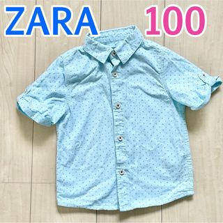 ザラキッズ(ZARA KIDS)の100 ZARA  半袖シャツ　上着　夏　半袖　シャツ　羽織(ブラウス)