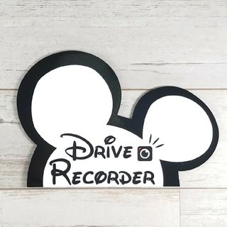 ドライブレコーダーマグネットステッカーMICKEYDISNEYミッキーディズニー(車外アクセサリ)