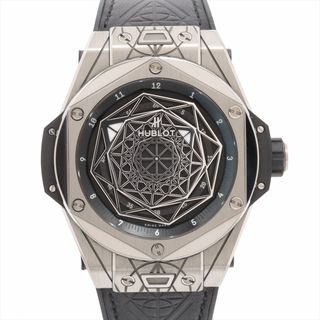 ウブロ(HUBLOT)のウブロ ビッグバン ウニコ サンブルー TI×革×ラバー   メンズ 腕時(腕時計(アナログ))