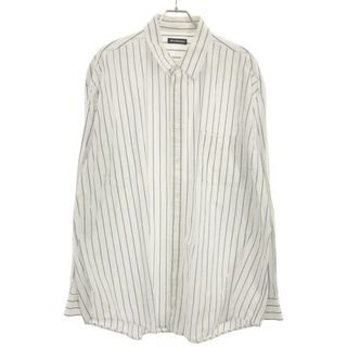 BALENCIAGA バレンシアガ 19AW SOCCER SHIRT ボタンダウン オーバーサイズサッカー 長袖シャツ ホワイト 642269