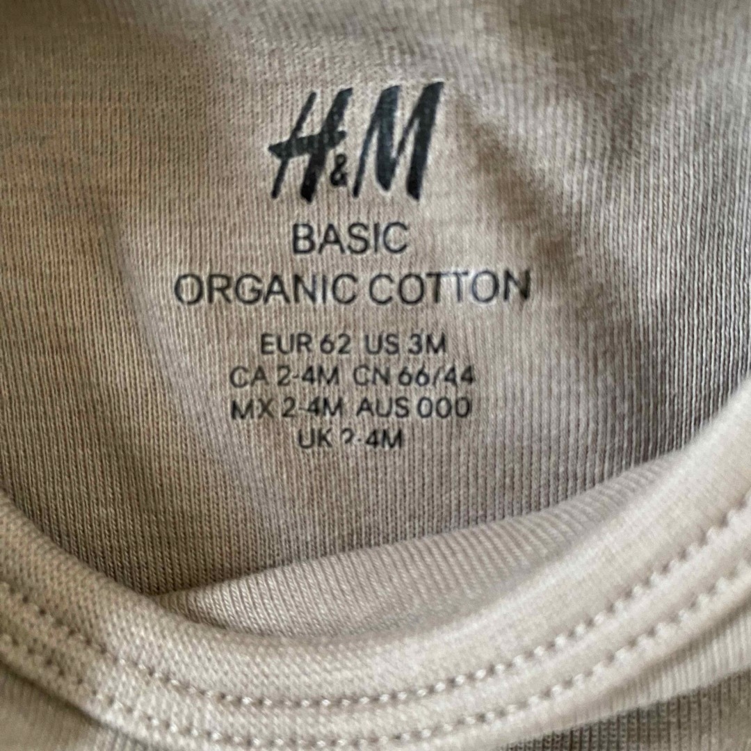 H&M(エイチアンドエム)の肌着　ロンパース肌着　ボディスーツ キッズ/ベビー/マタニティのベビー服(~85cm)(肌着/下着)の商品写真