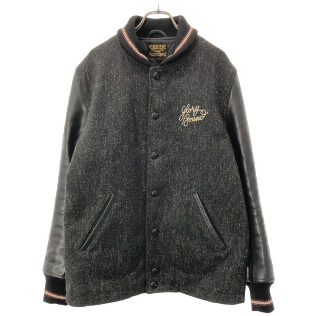 COOTIE - COOTIE クーティ 11AW TOUR JACKET レザースリーブスタジャン