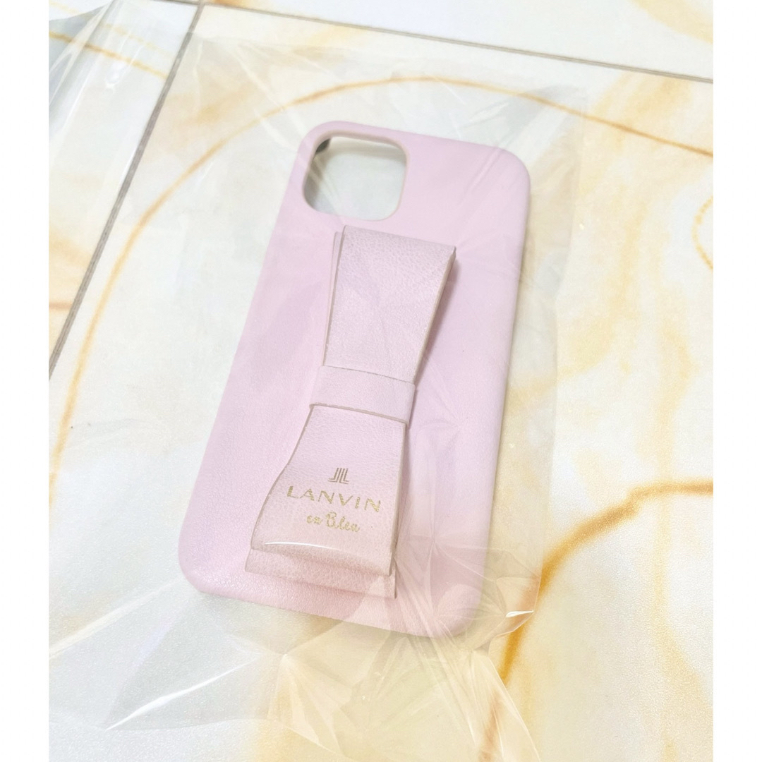 LANVIN en Bleu(ランバンオンブルー)の【LANVIN】 iPhoneケース　12pro ピンク スマホ/家電/カメラのスマホアクセサリー(iPhoneケース)の商品写真