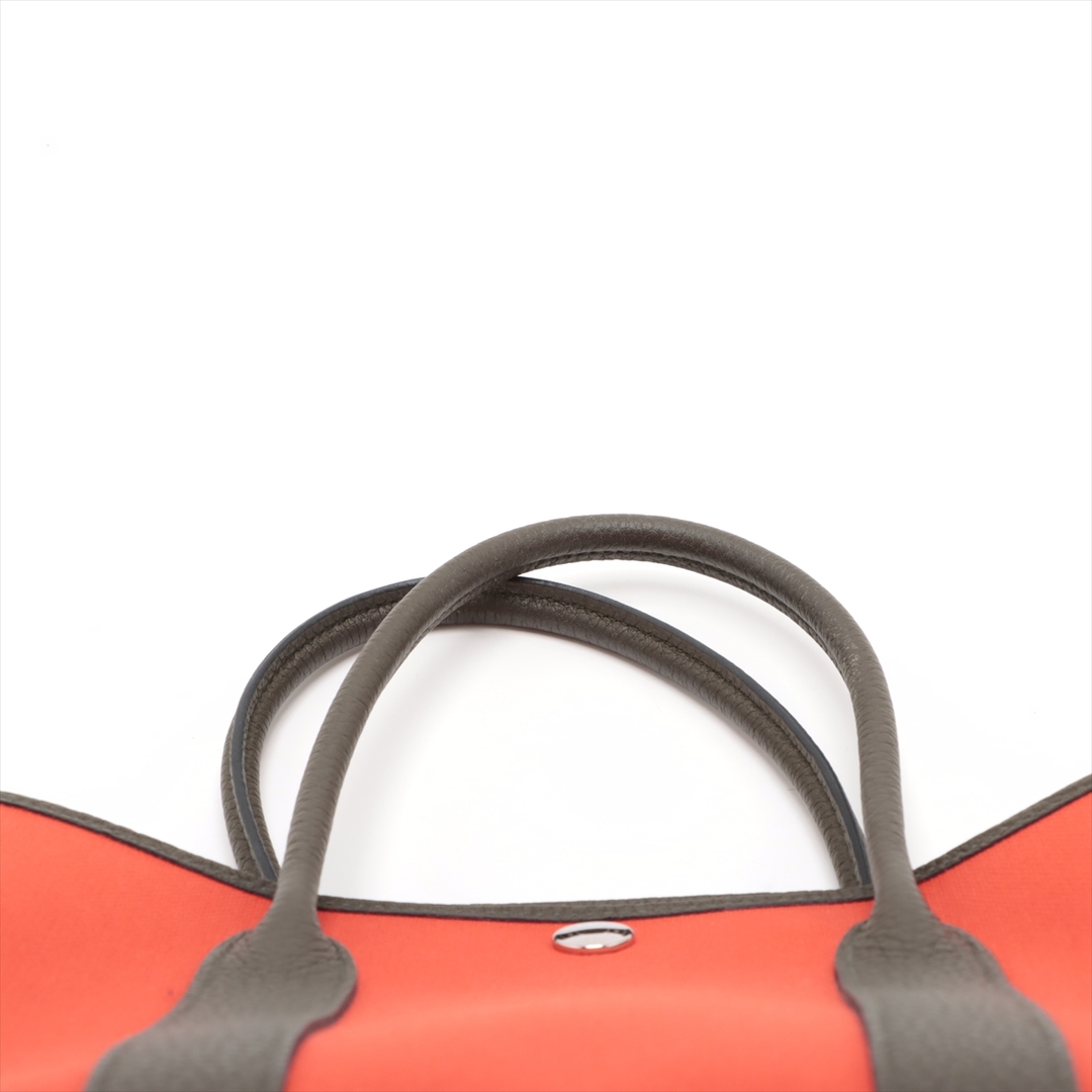 Hermes(エルメス)のエルメス ガーデンパーティTPM トワルミリタリー×ネゴンダ  レッド レ レディースのバッグ(トートバッグ)の商品写真