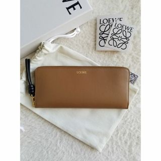 ロエベ(LOEWE)のLOEWE ロエベ ノット ジップアラウンド 長財布 オーク/ブラック(財布)