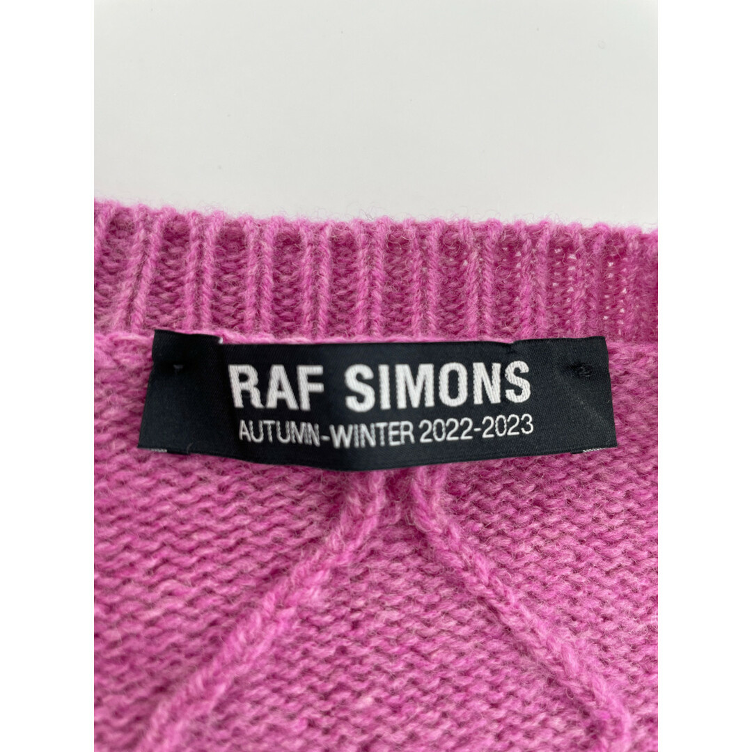 RAF SIMONS(ラフシモンズ)のラフシモンズ 【美品/22AW】222-855-52000-0059 グラフィックプリント クルーネック ニットセーター/ 1 メンズのトップス(ニット/セーター)の商品写真