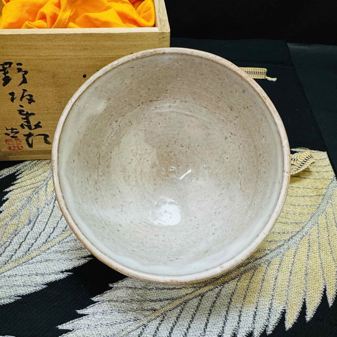 萩焼名工 野坂康起 茶道具 茶 茶碗 抹茶碗 共箱 県無形文化財 萩焼名工 野坂康起 茶道具 茶 茶碗 抹茶碗 共箱 県無形文化財
