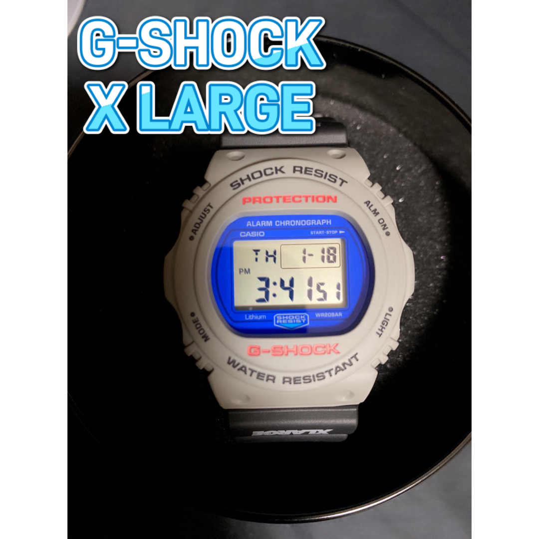 腕時計(デジタル)新品　G-SHOCK × XLARGE DW-5750 "Grey"