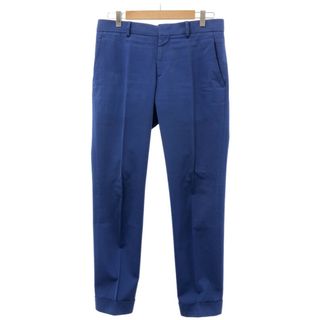 HERMES エルメス 18AW コットンスラックスパンツ ブルー 40 HERMES エルメス 18AW コットンスラックスパンツ ブルー 40