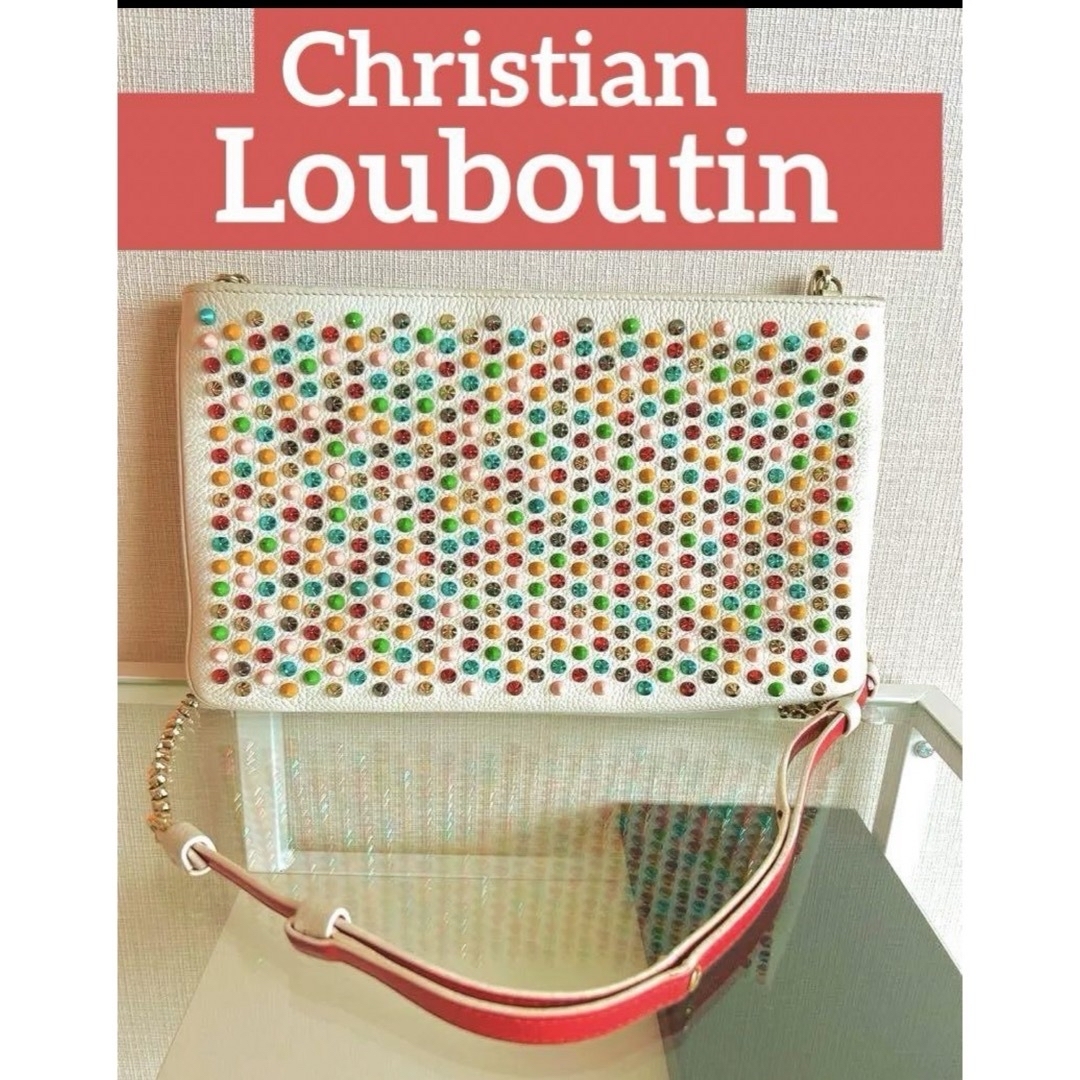 Christian Louboutin(クリスチャンルブタン)のクリスチャンルブタン　クリスタルレインボー　クランチバック レディースのバッグ(ショルダーバッグ)の商品写真