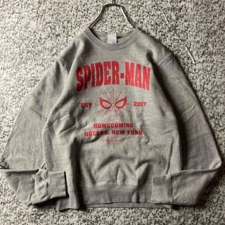 マーベル(MARVEL)の【グッドレギュラー】マーベル　スパイダーマン　プリントスウェット　グレー(スウェット)